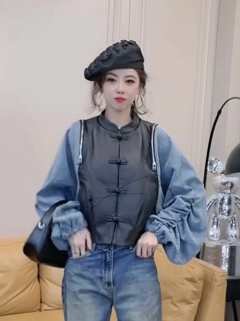 

Новая женская кожаная куртка из овчины, плиссированная, в стиле ретро, на пуговицах, свободного кроя, повседневная, прочная, верхняя одежда