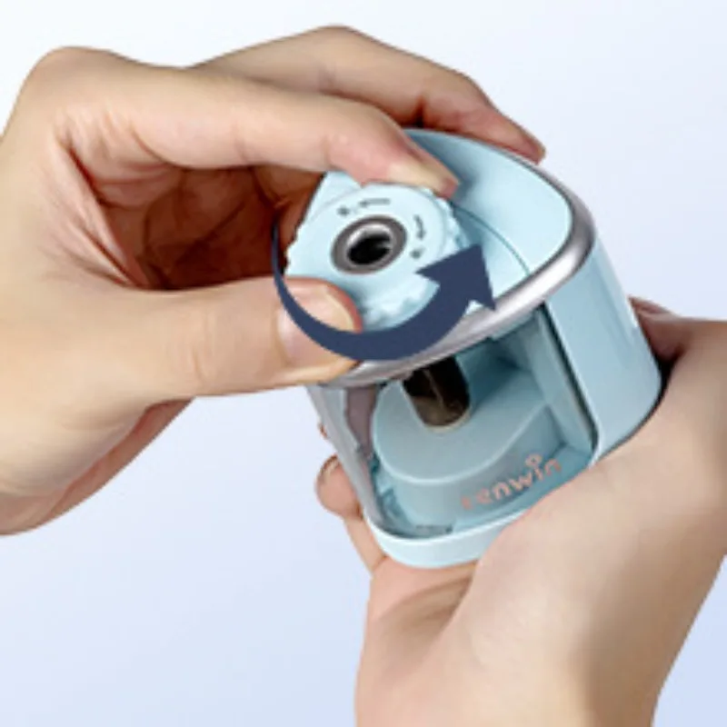 Portable Electric Pencil Sharpener Battery Powered Pencil Cutter for Kids Students Home Office School Stationery