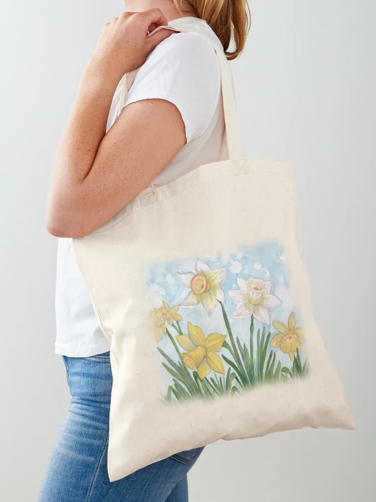 

Spring Daffodils Tote Bag bags for women tote bag women sacs de shopping Fabric bag