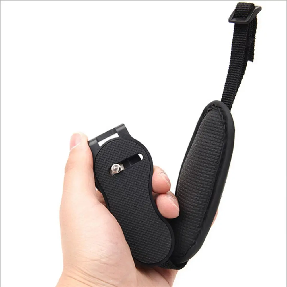 Hight Quality Portable Camera Bag for Canon EOS Nikon Olympus SLR/DSLR Leather Wrist Strap Camera Hand Grip Black