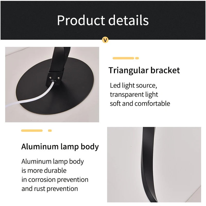 APP+ Remote Control Modern Table Lamp S-shaped Colorful Creative Light Dimmable Desk Decoration Eye Protection Bedside Lamps