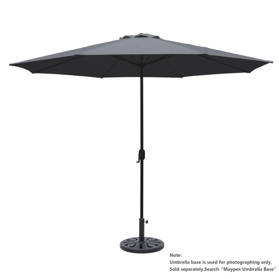 

11FT Outdoor Patio Umbrella with Crank Handle Market Umbrella with 8 Sturdy Umbrella Ribs Waterproof for Garden Deck Backyard P