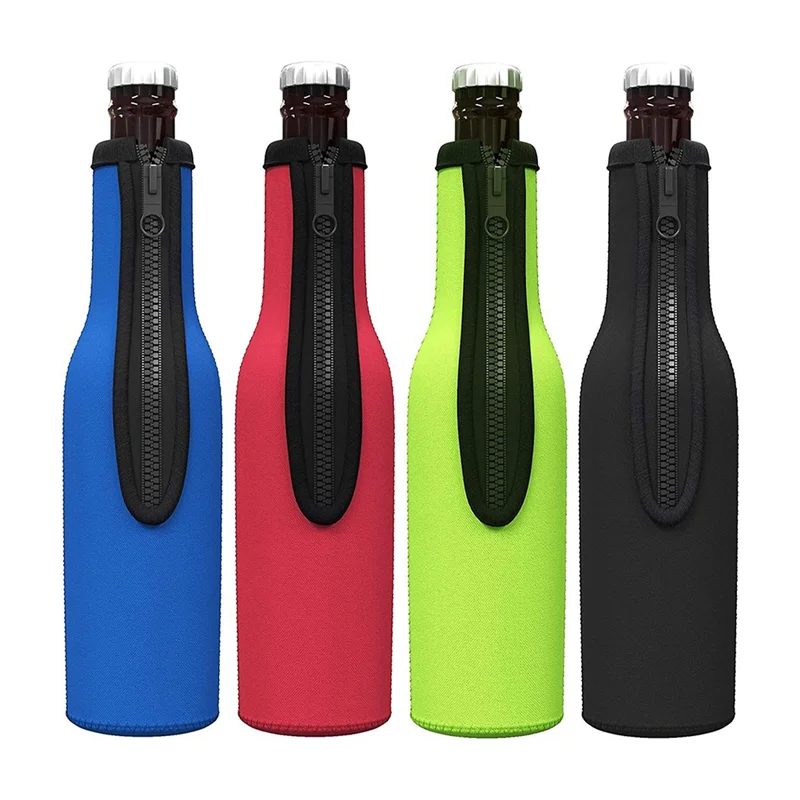 Beer Bottle Cooler Sleeves, Neoprene Insulated Sleeve Keep Beer Cold And Hands Warm, Non-Slip 12 OZ Bottle Holder 8Pack-ABQU