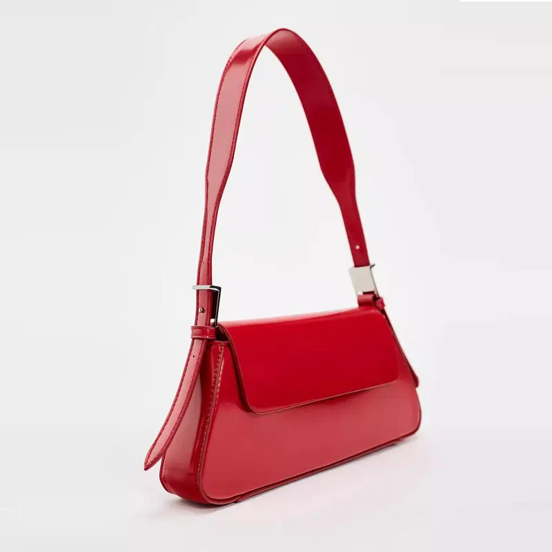 Fashion Totes Small Handbag Women Luxury Designer Handbag 2024 New Summer Spring Red Patent Leather Wedding Bags Female