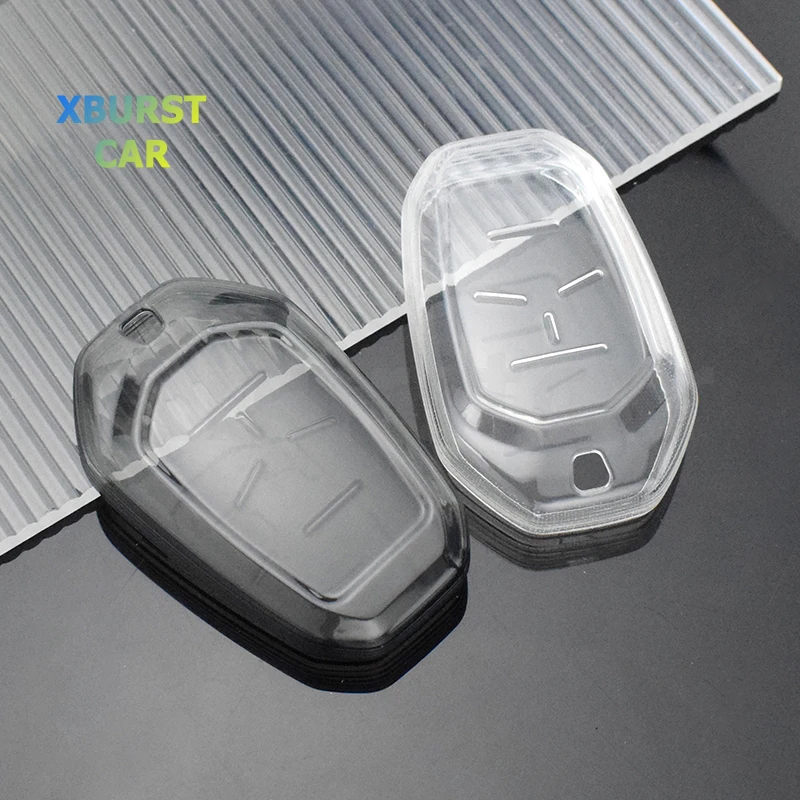 For Ssangyong Rexton Y400 Y450 G4 2021 2022 Transparent TPU Car Remote Key Case Cover Shell Protector Holder Fob Accessories