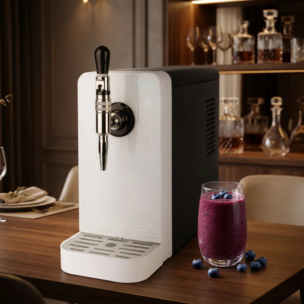 Commercial Stainless Steel Soda Making Machine Electric Gas Powered Sparkling Water Dispenser 1L Desktop Household Hotel Use