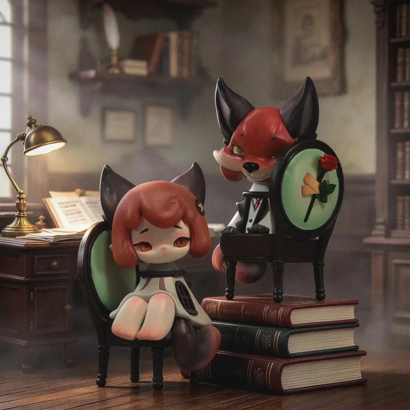 TOP TOY DUAL BEAR Attic Encounter Series Pendant Blind Box Caixa Caja Girls Dolls Boys Gift Mystery Box