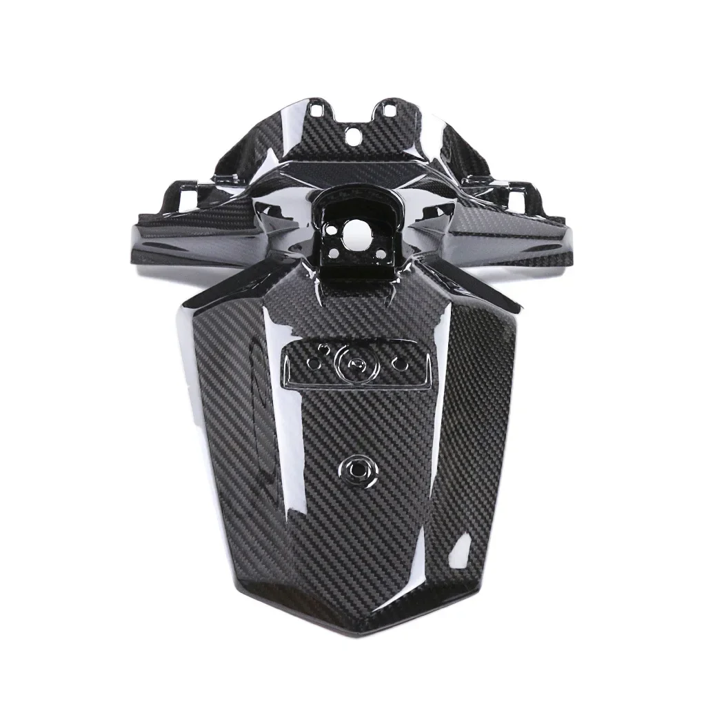 Suitable for   XMAX300 scooter motorcycle modified carbon fiber license plate frame bracket shell