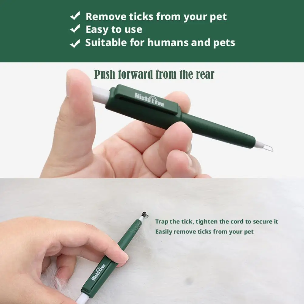 1 Pc Pet Tick Remover Tool Durable Family Pet Flea Control Waterproof Portable Rustproof Tick Removal Pen For Cat Dog And Humans - view 5