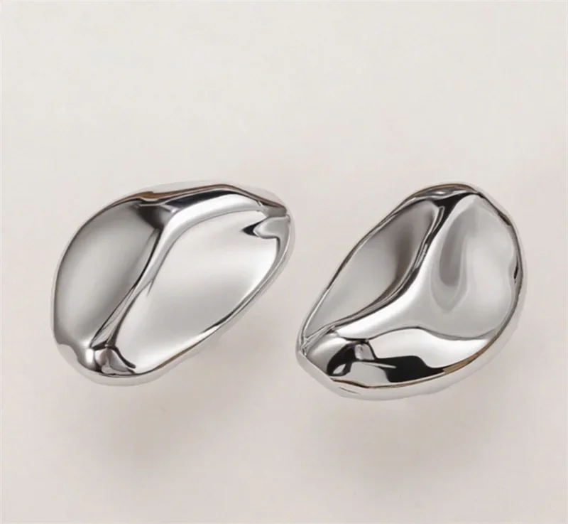 2Pcs Art Design Closet Pull Handles Bright Silver Cabinet Door Handles Drawer Knob Single Hole Kitchen Cupbaord Wardrobe Pulls