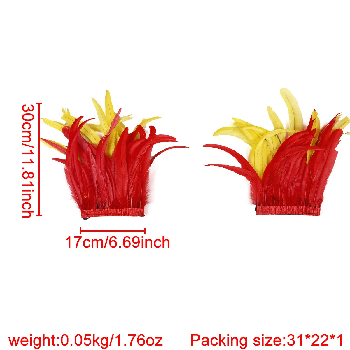 Große Federarmlehne, gefälschte Manschette, Halloween-Dekoration, Karneval, Parade, Kostümzubehör