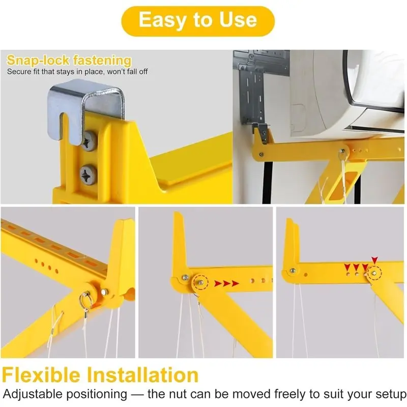 T21C Mini Split Wall Mounting Bracket, Heavy-Duty Support Bracket For Ductless Air Conditioner, Secure Stable Indoor AC Mount