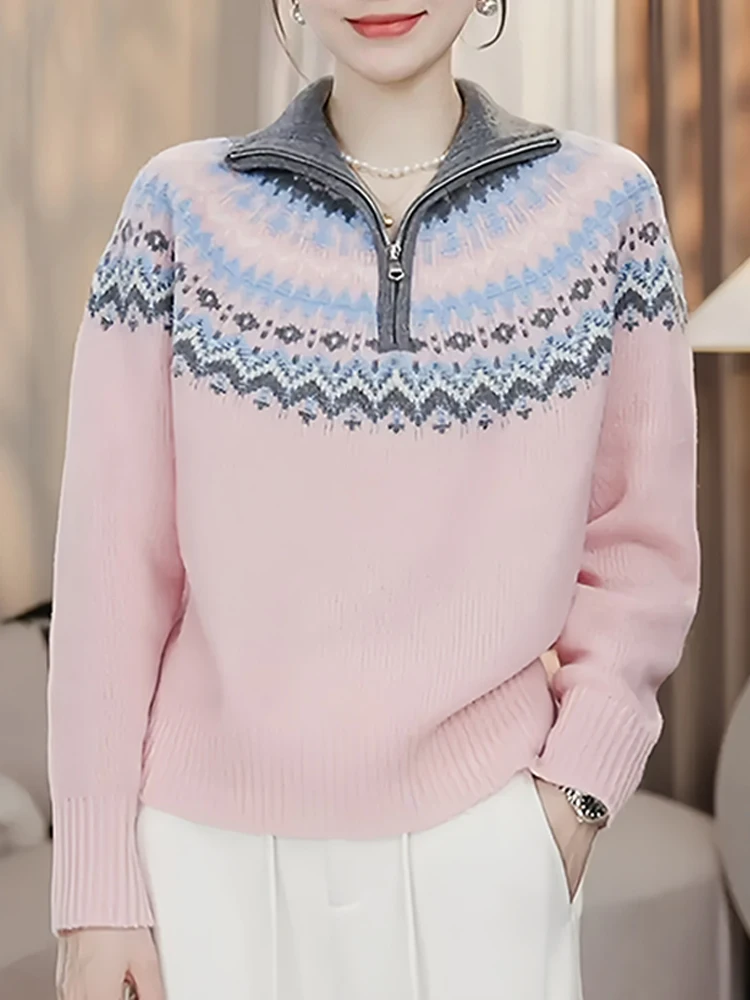 

Корейский повседневный женский вязаный свитер с длинными рукавами, новинка зимы, уникальный, красивый, свободного кроя, удобный, дышащий топ