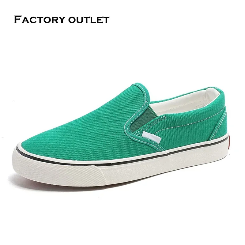 sneaker women Men White Canvas Shoes Female Shallow Low Slip-on Sneaker Ladies Platform Tennis Loafers Vulcanize Shoes New