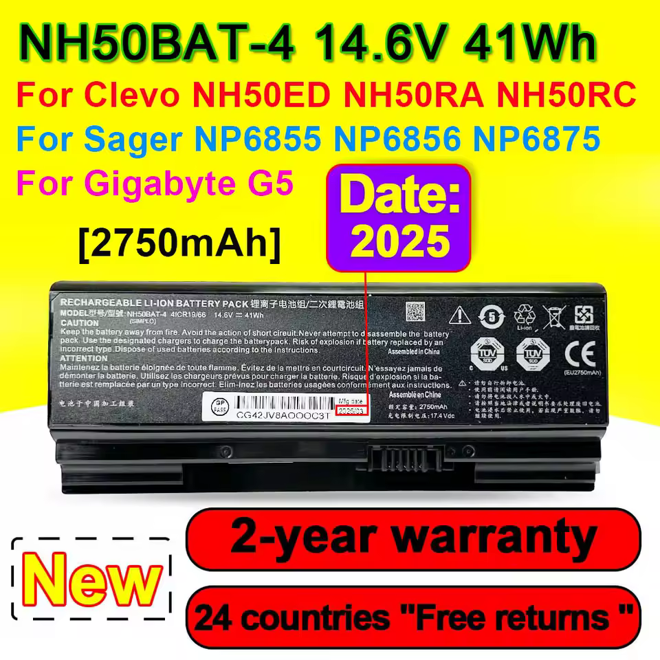 Clevo NH50ED 배터리