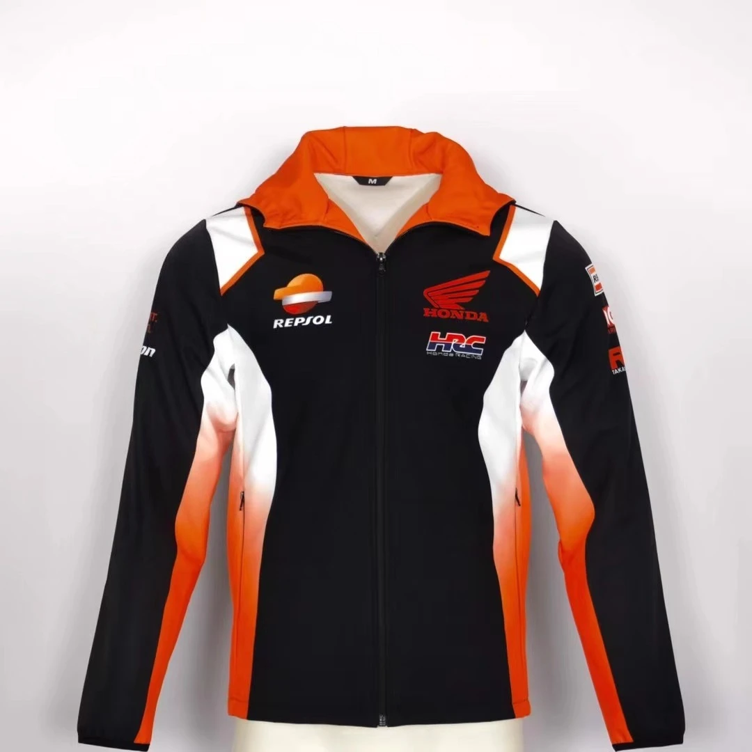 

2025 Honda Jacket Men Windproof Racing Off-road Motorcycle Suit Waterproof Motorbike Wear-resistant Moto Clothing Four Season