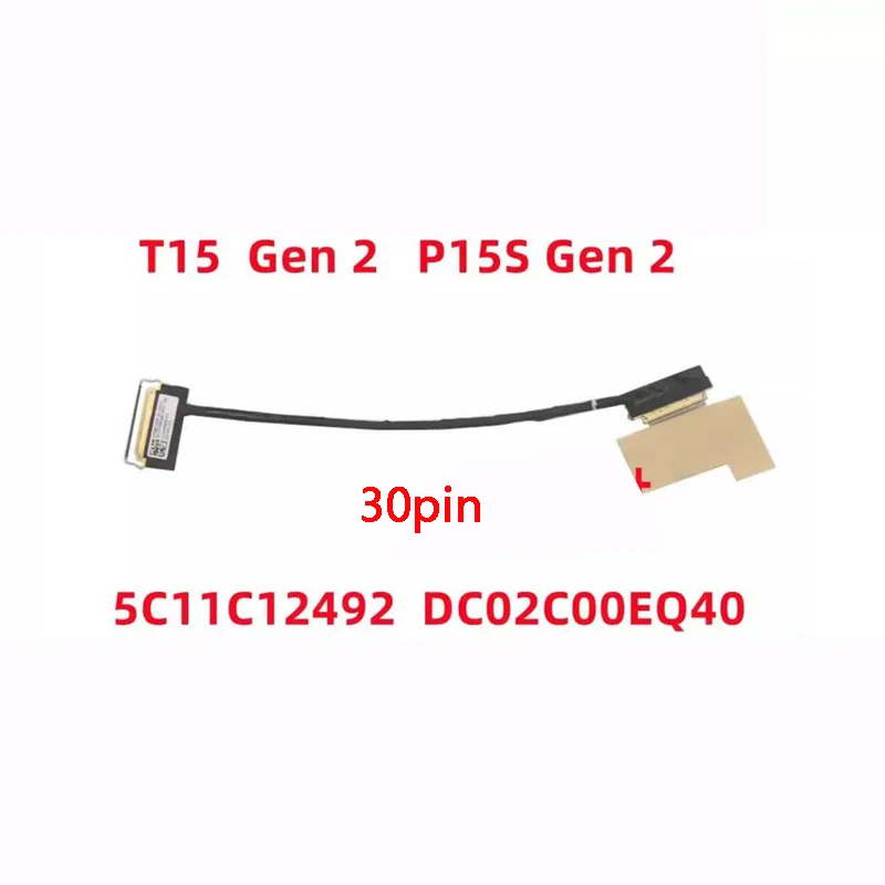 New Genuine Laptop LCD FHD Cable for LENOVO Thinkpad P15S T15 Gen 1 2 5C11C12492