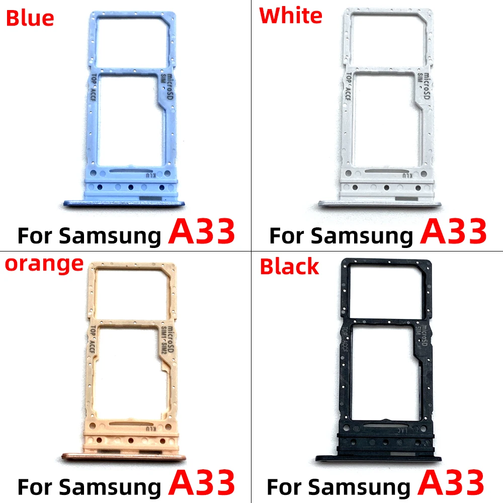 

Sim Card Slot Tray Holder SD Card Reader Socket Adapter Replacement Parts For Samsung A32 4G A33 A53 5G A73