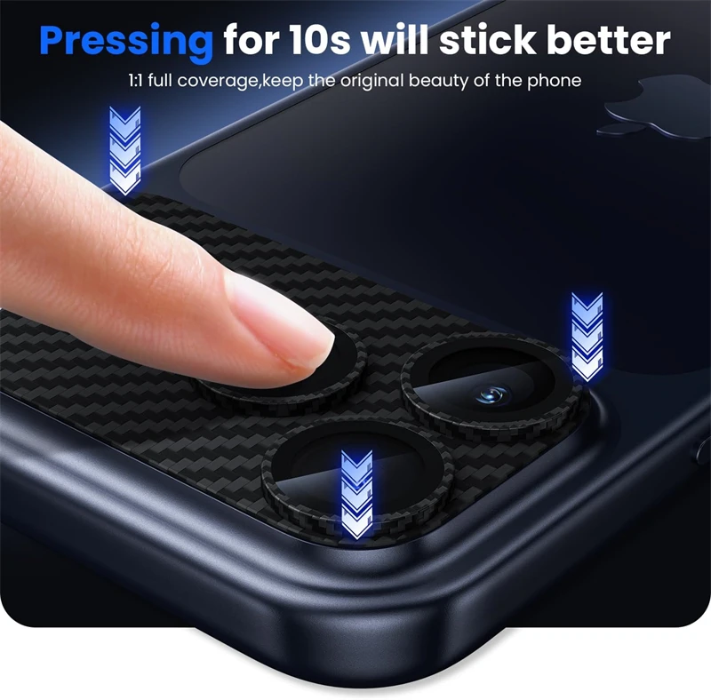 Carbon Fiber Metal Glass Camera Lens Protector for IPhone Air 17 Max Plus 17Pro 17Air IPhone17 i17 IPones Lens Cover Accessories