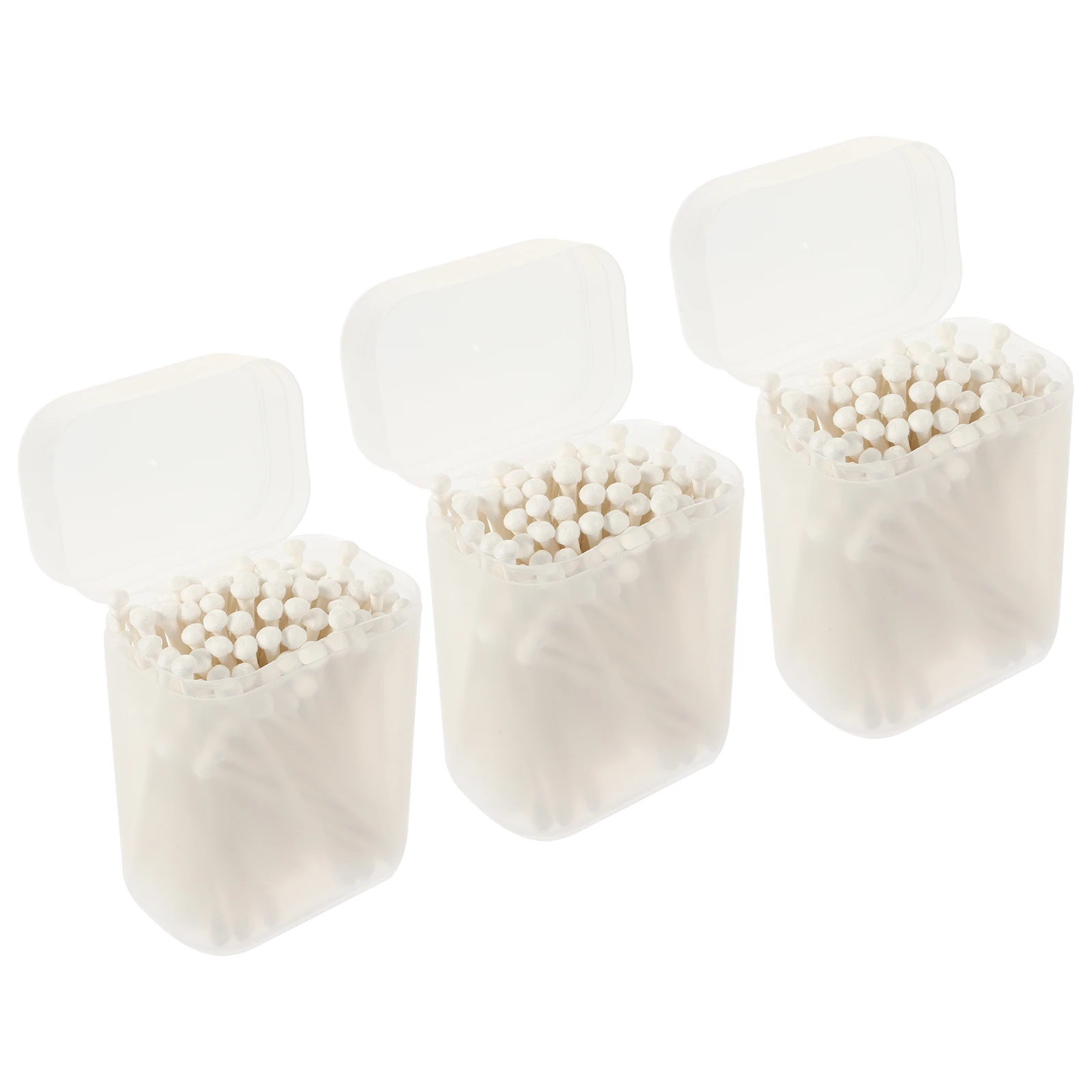 

3 Boxes Safe Cleaning Disposable For Cleaning Disposable Cotton Ear Swabs For Adults Babies Ear Swabs White