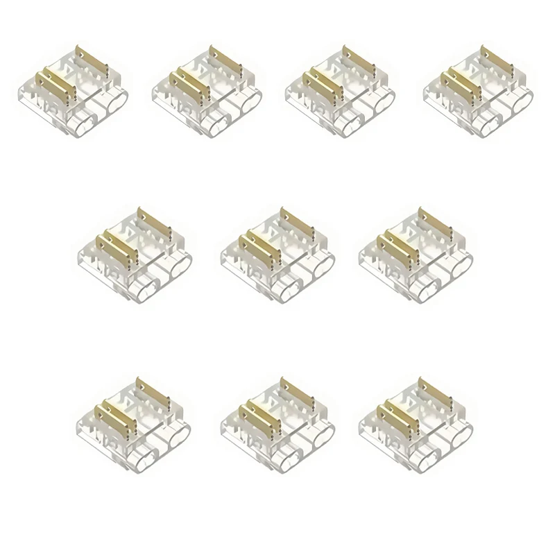 12/20/30 Pcs COB 10mm 3pin CCT LED Strip Connector, Used for Wireless Gapless Adapter Expansion COB Strip Connection Accessories