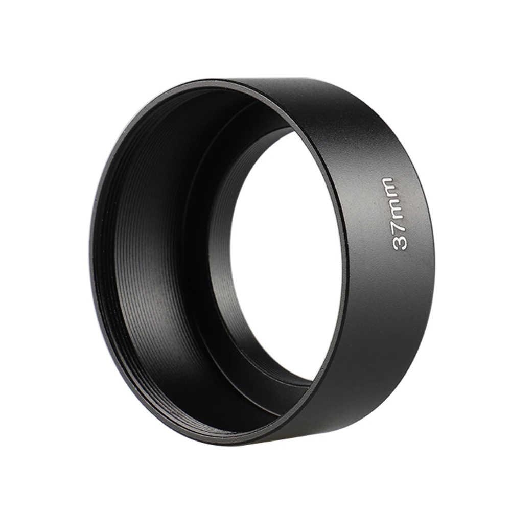 37mm Standard Metal Lens Hood for Lens Witn 37mm Filter Thread for Canon Nikon Sony for Olympus Fujifilm Camera Lens