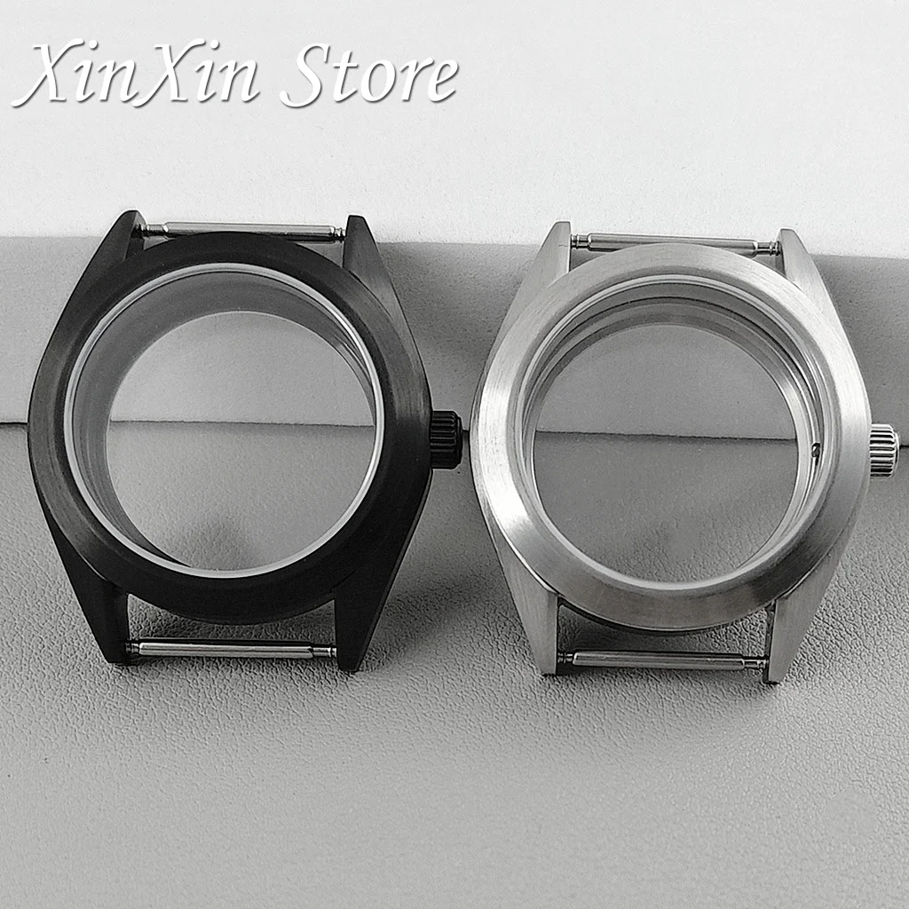 Brushed 38mm 200 Meters Waterproof Watch Parts For NH34 NH35 NH36 NH38 4R35 NH70 Movement Sapphire Crystal Watch S Crown Case