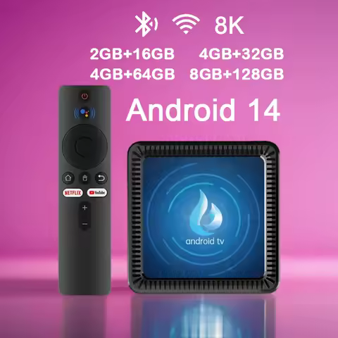Android 14 Smart TV Box Q17 H313 Support 2.4G&amp;5G Dual Wifi 4K 8K Video BT5.4 Google Voice Assistant Netflix YouTube Media Player
