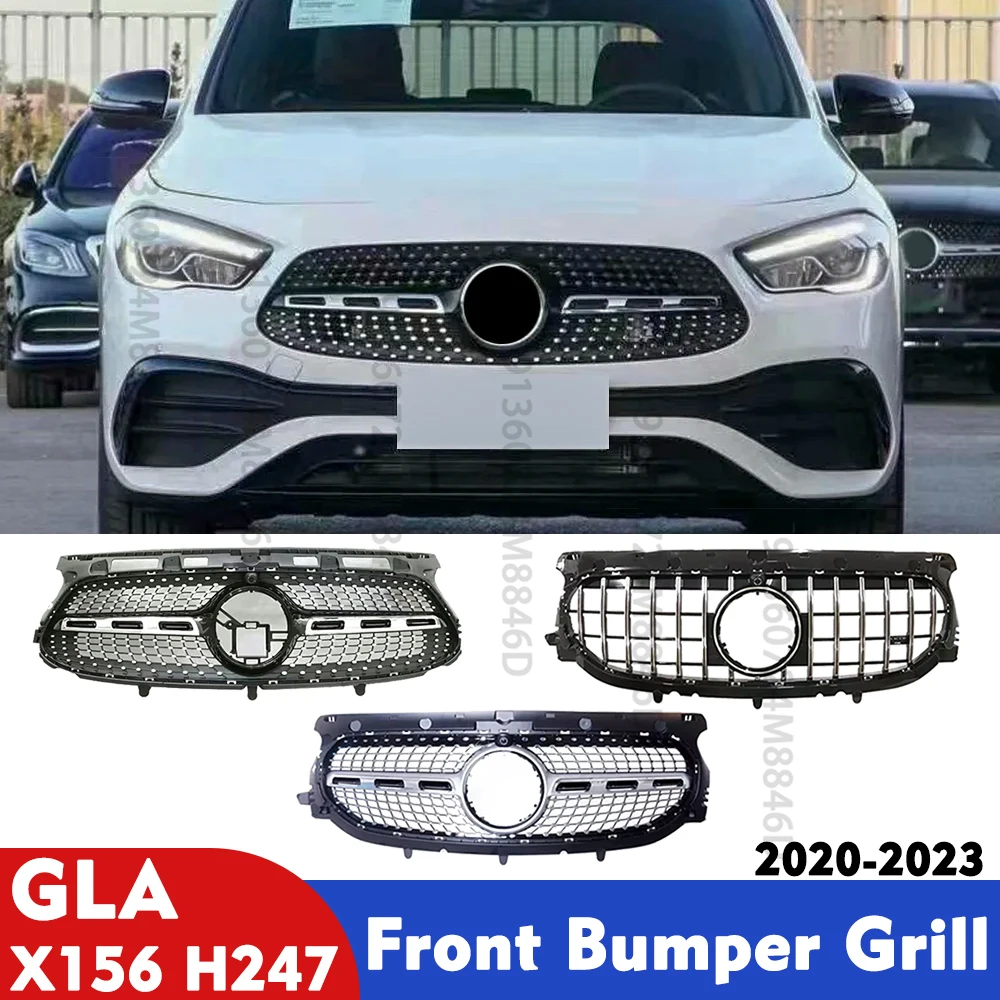 

2020-2023 Mercedes GLA X156 H247 Sport, крышка решетки переднего бампера, решетка переднего бампера, автомобильные детали