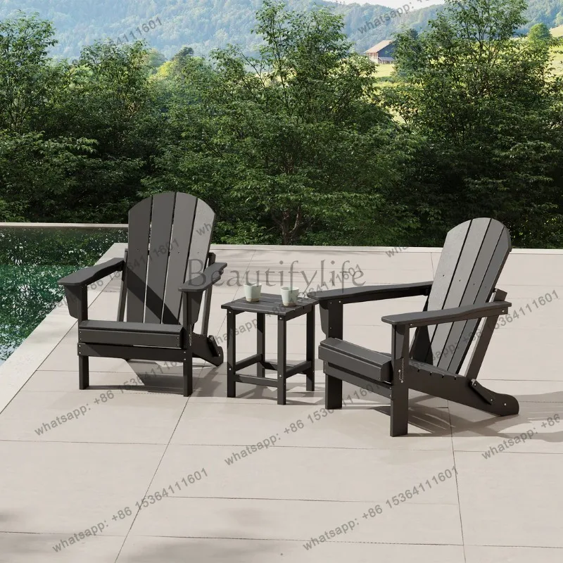 LJY european Portable Garden Furniture Sets Wood Nordic trendy aesthetic organizer irregular beauty Tuinmeubelsets home furnitur
