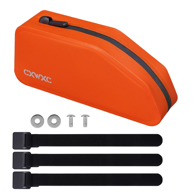 CXWXC Fiets Bovenbuis Tas TPU Waterdichte Fiets Voortas 1.5L Grote Capaciteit Top Frame Tas Met Schroeven of Banden Fietsentas