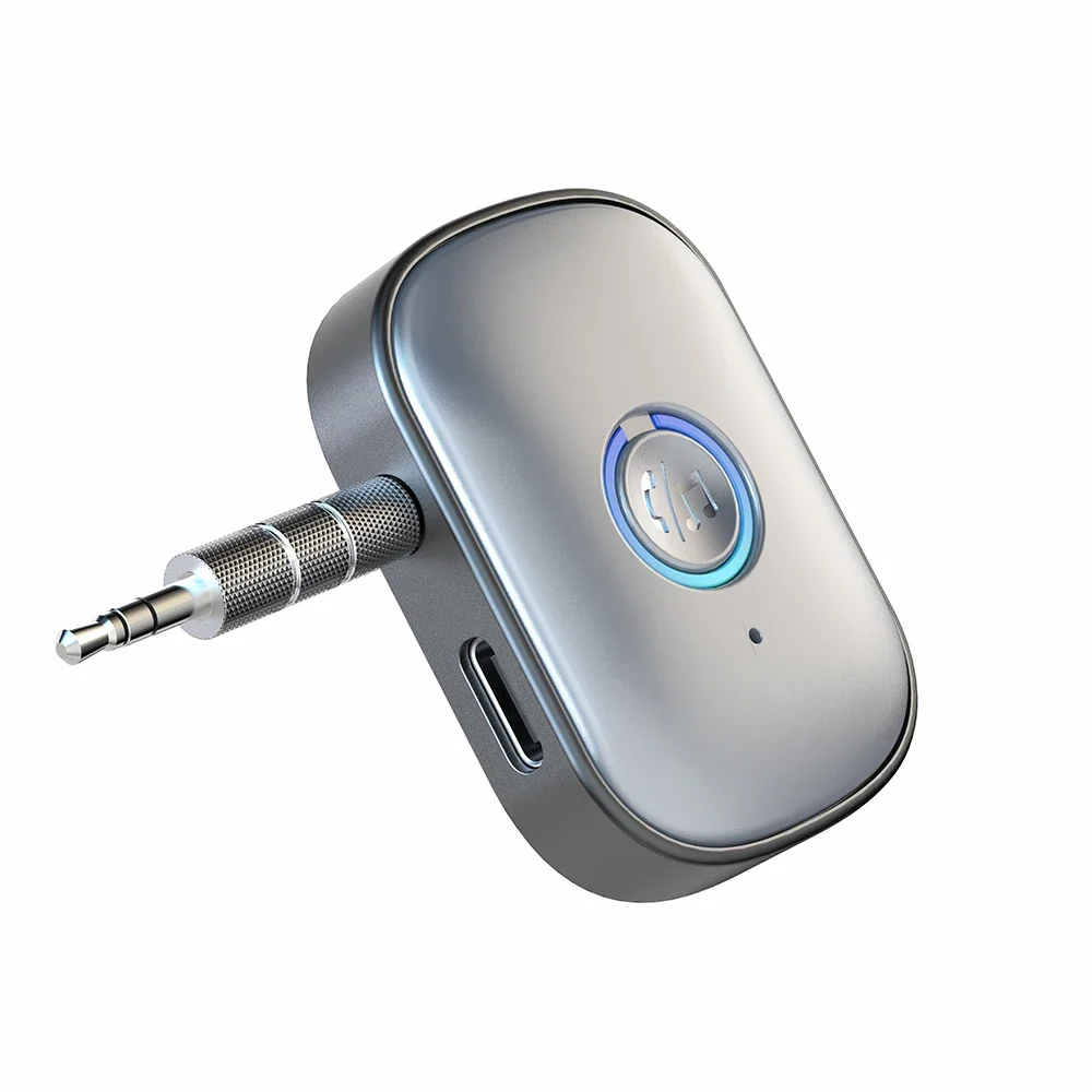 AUX 3,5mm Jack Stereo Bluetooth 5,3 Audio Empfänger Wireless Audio Adapter Mikrofon für Auto Kopfhörer TV Lautsprecher