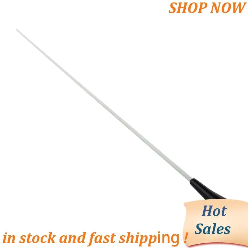

ABVB-6X New Black ABS Handle Musical Music Conductor Baton Gift White 15Inch
