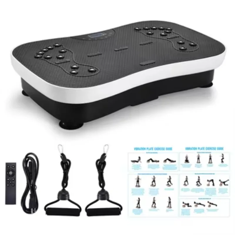 Vertical Vibration Plate Machine Professional Mini 150kg Capacity LED Control for Home Body Shaper Workout Fitness