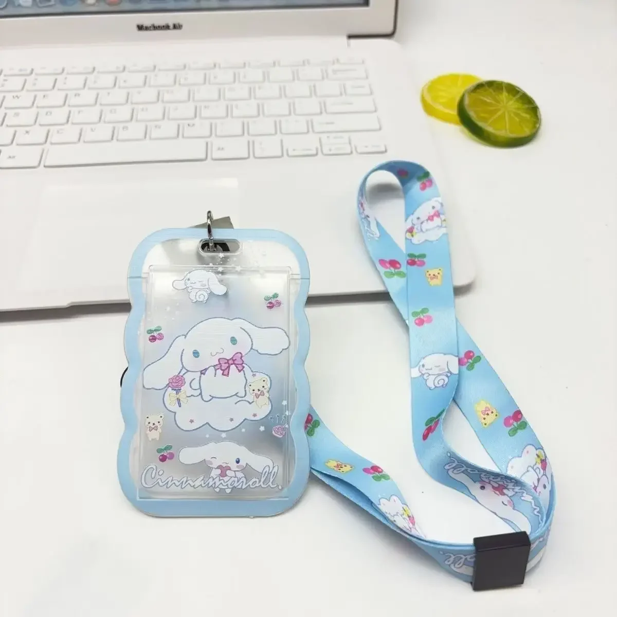 Funda de tarjeta Sanrio transparente con estampado de Kuroko, alta calidad