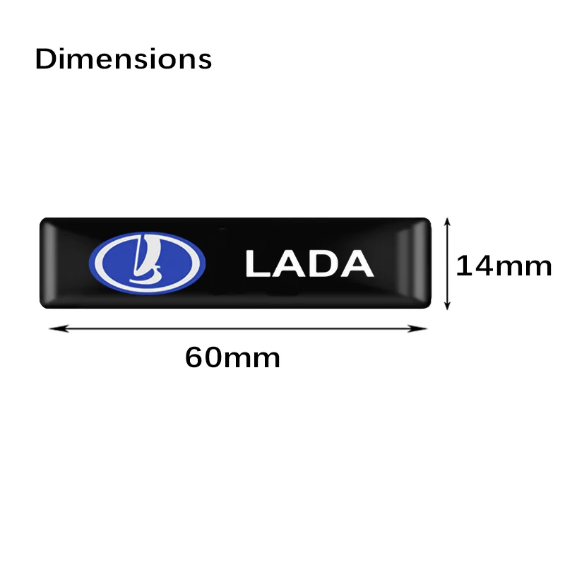 Car Styling 3D Epoxy Emblem Car Interior Stickers Decoration For Lada Niva Vesta Xray Samara Granta Kalina Priora Largus 2106