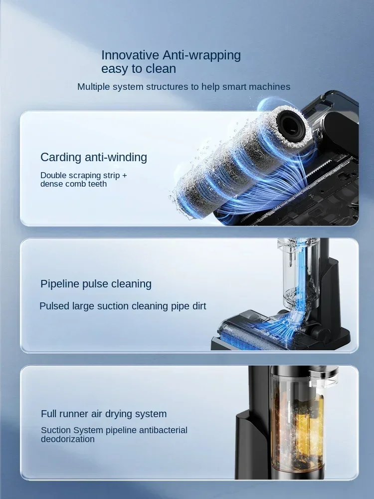Original    Midea G5 Dust-free Washing Floor Smart Household Appliances Suction, Drag and Wash Integrated Vacuum Cleaner