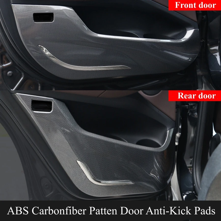 Satisfiber ABS Patten Door Anti-Kick Pads Cover, Autocollants de protection entièrement entourés, Convient pour BMW Série 3, 3, X5