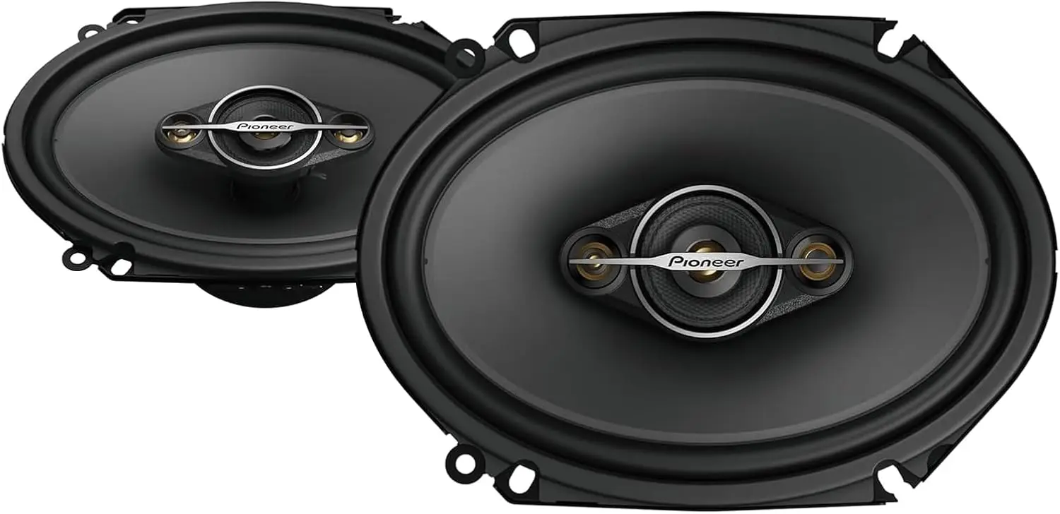 

6"x8" 4-Way Car Speakers Pair – 350W Max, Balanced Sound & Deep Bass, Ideal Stock Replacement