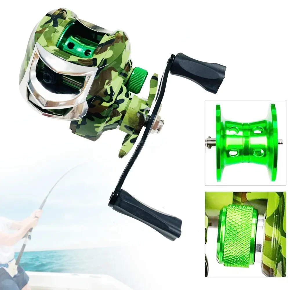 

Drag Baitcasting Reels with Magnetic Brake System, High Speed, Low Profile, Bait Feeder, Saltwater, 18 + 1BB