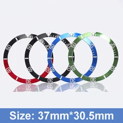 37*30.5mm Watch Face Aluminum Loop Bezel Insert Ring Mens Watch Replacement Part Accessories Watch Face Watch Bezel Repair Tool