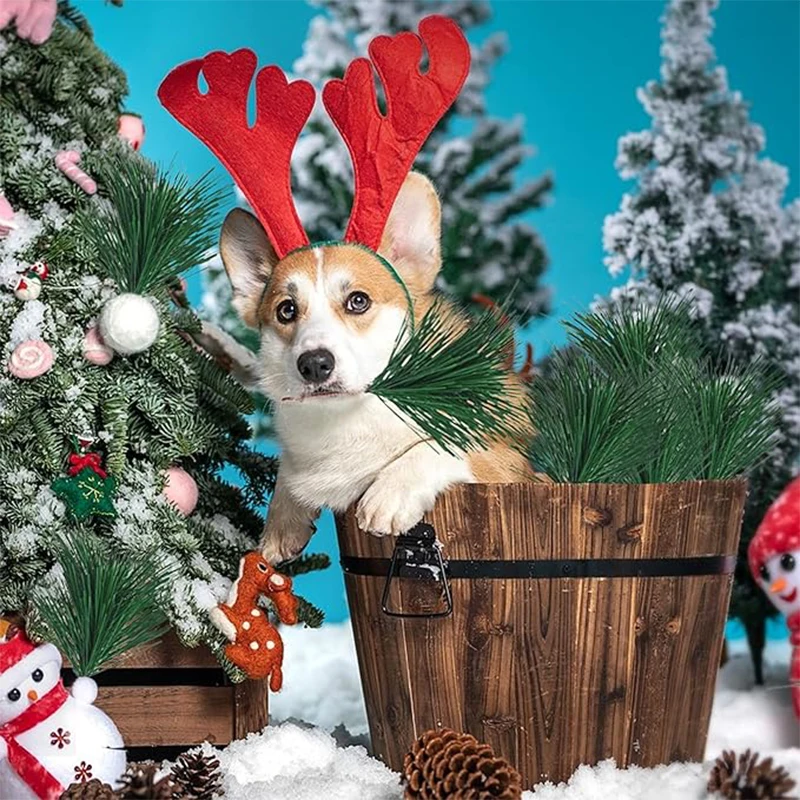 30/50 Stück künstliche Tannennadel, 11 cm Zweig, grüne Pflanze, Tannennadel für Garten, Party, Heimdekoration, DIY, Weihnachten, Hochzeit, Dekoration – Detail 8