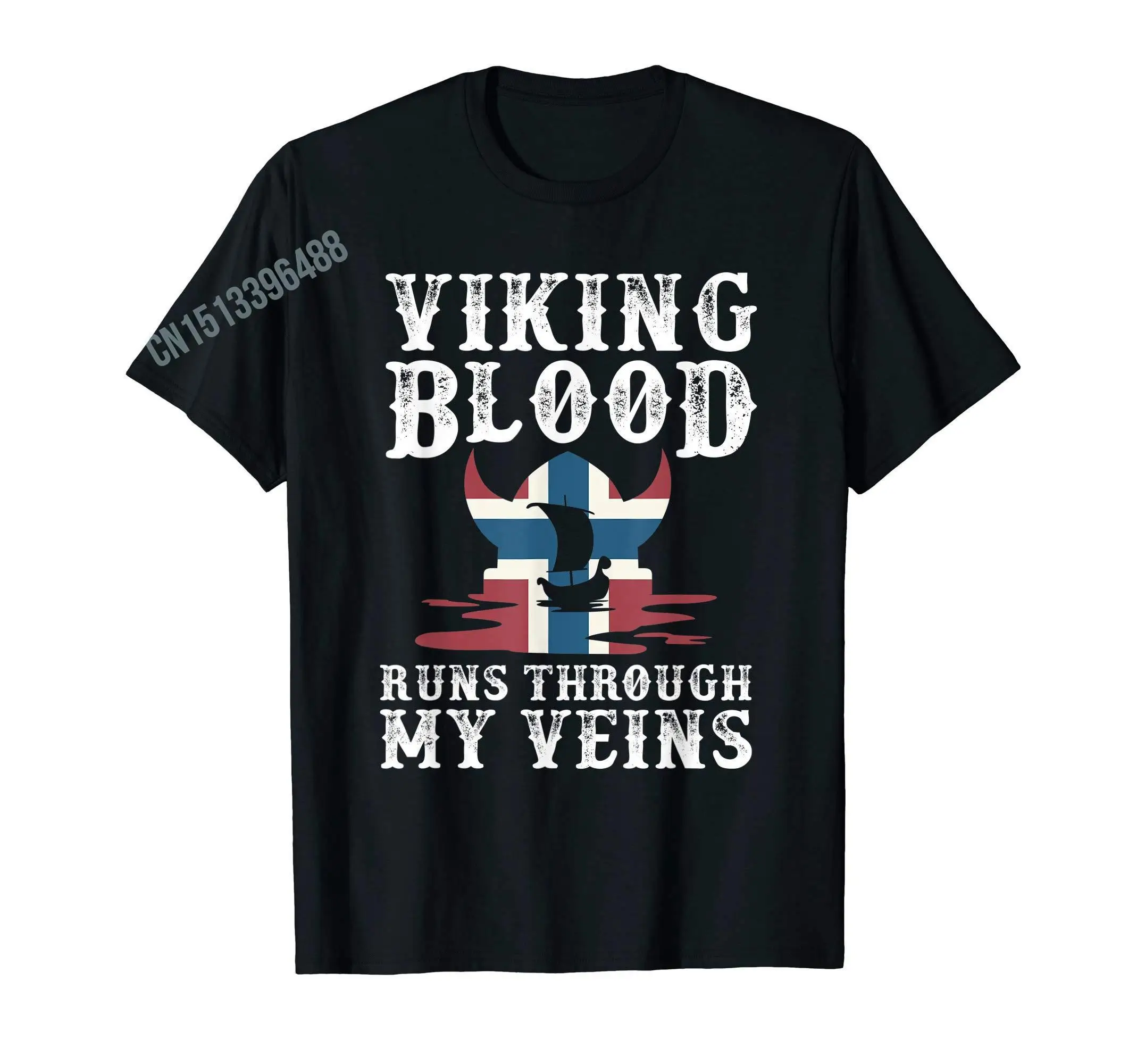 More Design Norway Viking Norsemen Norwegian Flag T-Shirt For Men Women T Shirt Tops Cotton Tees