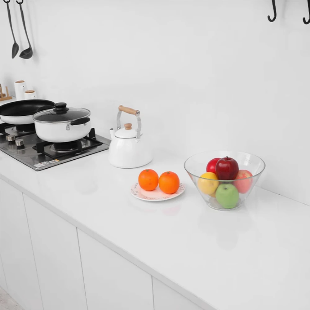 بولي كلوريد الفينيل لؤلؤة فيلم خلفية مقاومة للمياه غرفة لتقوم بها بنفسك ذاتية اللصق أسود/أبيض خزانة المطبخ عالي اللمعان لصق الأثاث الجدار ملصق #4