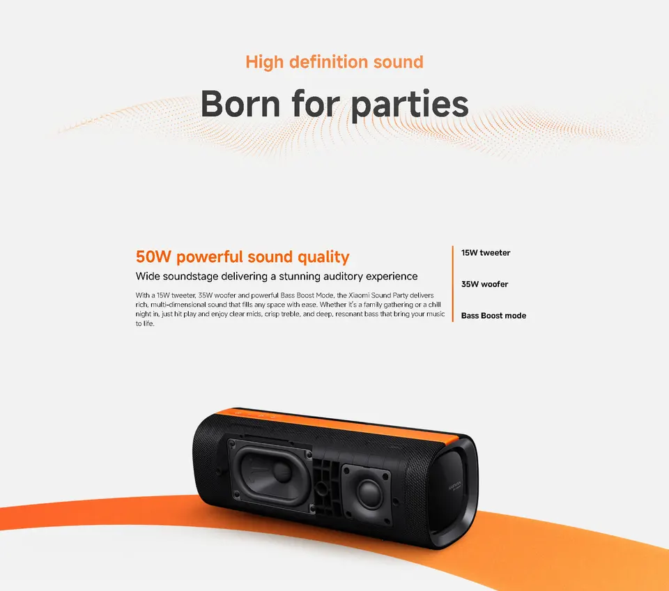Xiaomi サウンドパーティー ワイヤレスBluetoothスピーカー - 強力な
