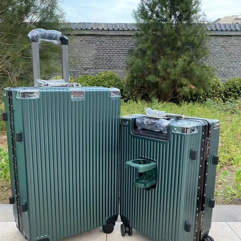 1 قطعة صندوق كلمة المرور ، حقيبة ، حقيبة عربة قوية للطلاب ، عجلة عالمية ذات سعة كبيرة ، إطار ألومنيوم سميك ، للرجال والنساء