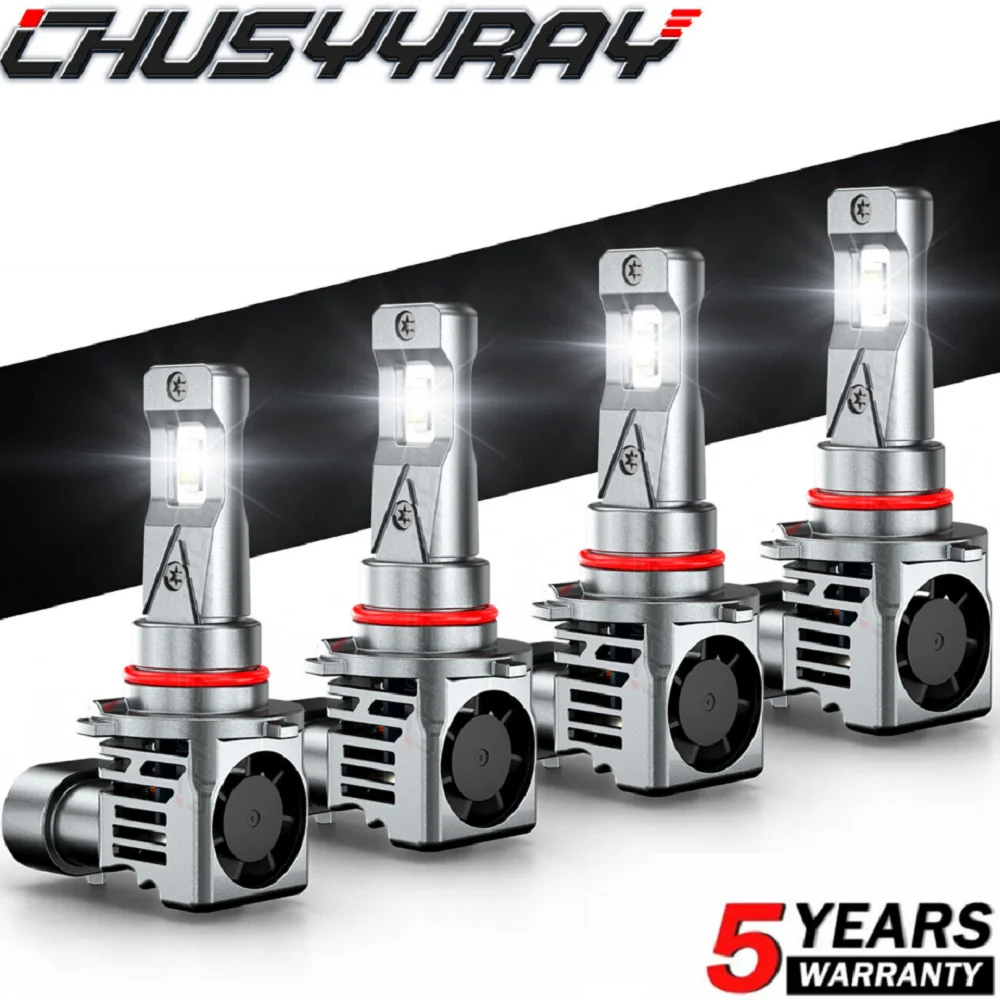 

XWQHJW Car lights 4X LED Headlight Bulbs 9005 9006 High Low Beam For Toyota Rav4 2006-2012 Car accsesories