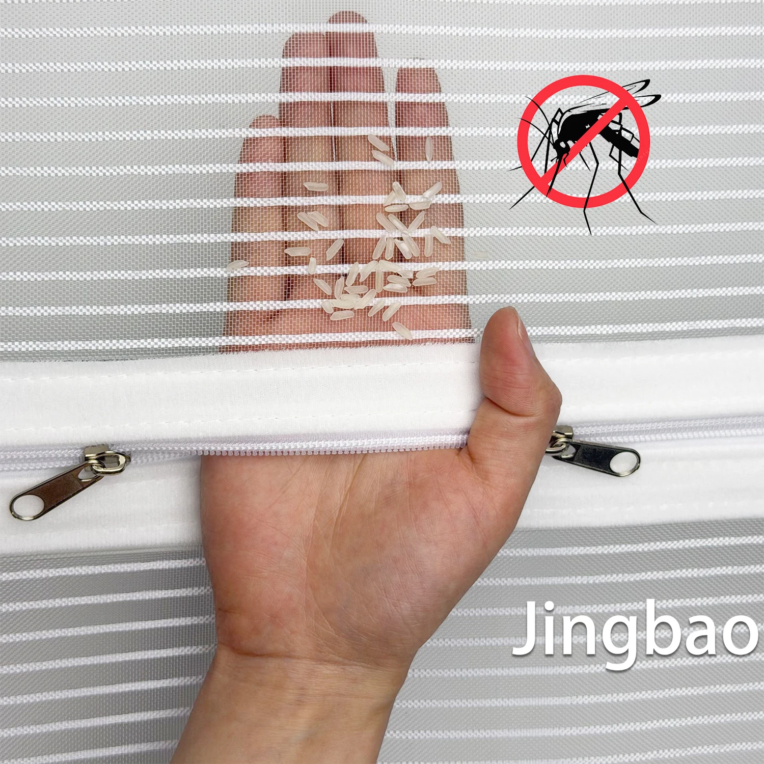 household zippered no-drill self-adhesive mosquito nets,mosquiteras para ventana,curtains and window treatments,pet-friendly