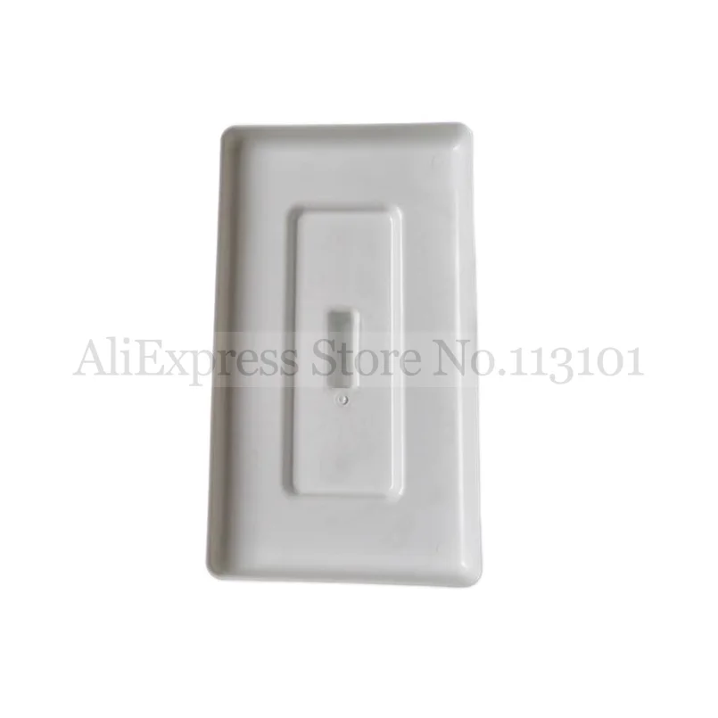 1 قطعة غطاء علوي أبيض جديد مستطيل غطاء بلاستيكي آلات الآيس كريم الناعمة ملحق جزء صناع الآيس كريم المناسب