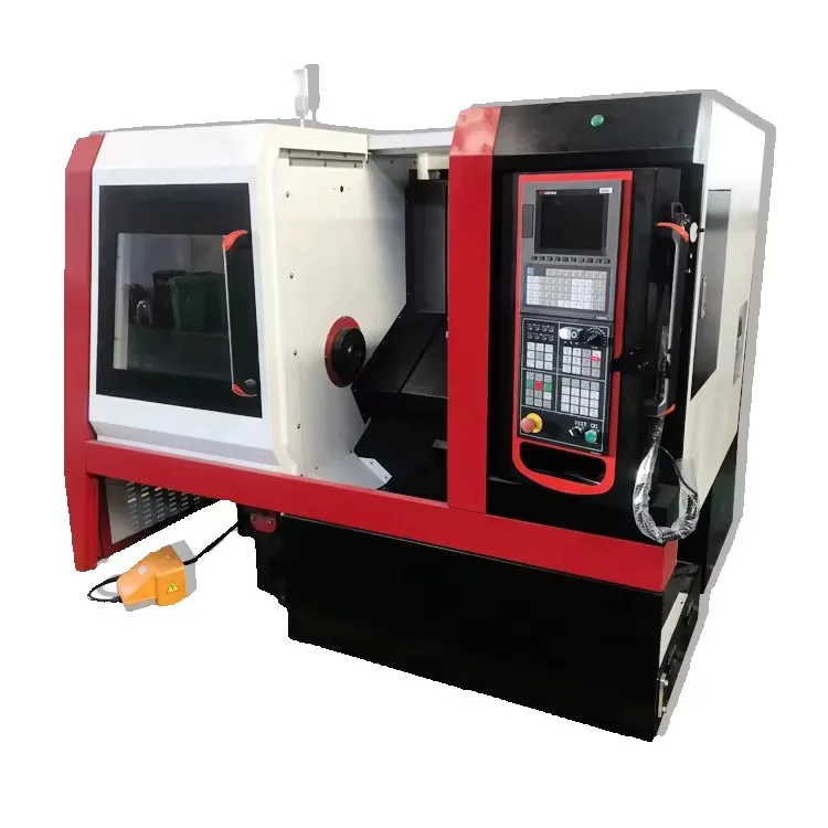 CNC Ck6140 Горизонтальная плоская кровать Токарный центр Fanuc Control 3-осевой мини-автоматный станок с ЧПУ Hine